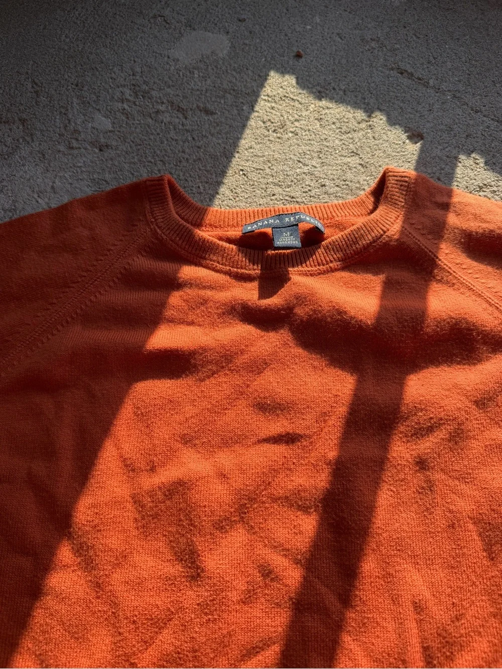 Banana Republic Orange Crewneck Sweater